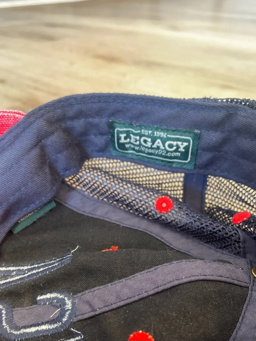 Legacy trucker accents stitching
